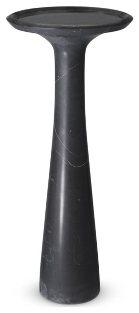Solid Italian Black Marble High Side Table | Eichholtz Pompano ... regarding Solid Italian Black Marble High Side Table