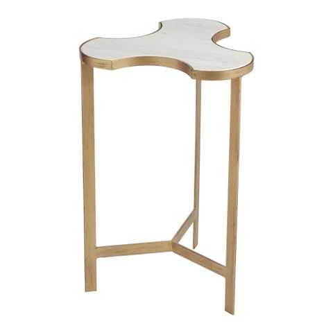 Studio A Home Link Bunching Table-Gold W/White Marble Top | Wayfair for The Art of Bunching Tables in Modern Interior Spaces