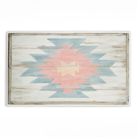 Stupell Industries Pink Navajo Pattern 18 In. X 30 In. Pink Graphic ... with regard to Pintado Log Table, Navajo Red