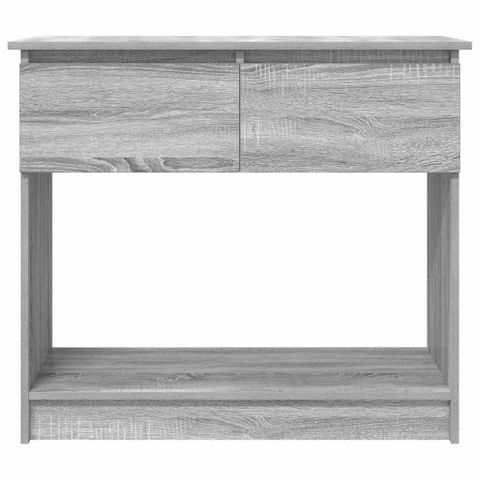 Vidaxl Console Table Grey Sonoma Engineered Wood Medium Console Table ... inside Vidaxl Console Table Accent End Table Living Room Light Gray Solid Wood Pine