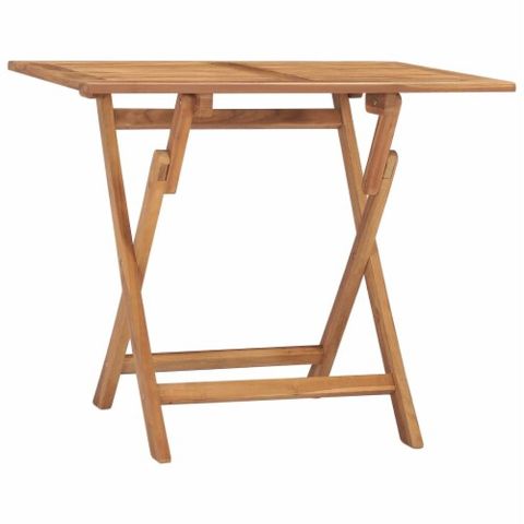 Vidaxl Folding Patio Dining Table 35.4 X23.6 X29.5 Solid Teak Wood, 1 ... pertaining to Vidaxl Foldable Side Table Folding Coffee Square End Table Solid Wood Walnut