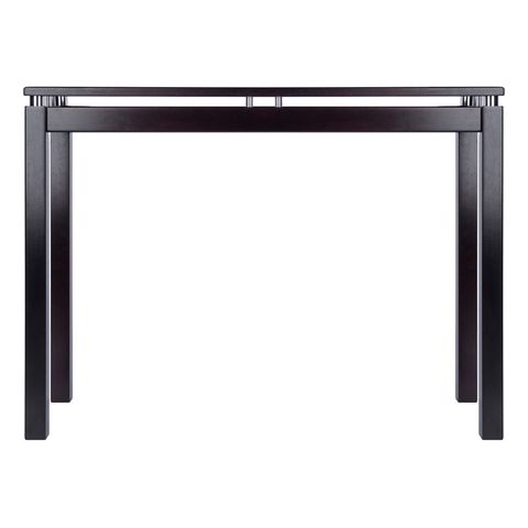 Winsome Linea Transitional Solid Wood Console Table In Espresso | Cymax ... in Winsome Liso Transitional Solid Wood Corner End Table In Espresso
