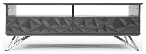 Zuri Furniture Modern Vortice Coffee Table Glossy Gray Lacquer ... with regard to Exploring Contemporary Living Room Furniture Trends