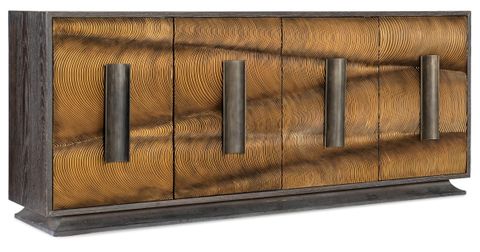 Hooker Furniture 628-85633-15 Melange 80" Wide Oak Veneer, Resin Accent ... with Exploring the Appeal of Handcrafted Mango Wood Furniture Pieces