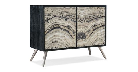 Hooker Furniture 628-85648-98 Melange 45" Wide Wood Veneer Accent ... with regard to Hooker Furniture 628-85718 Melange 69"W Mango Accent Cabinet - Black Wood /